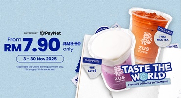 Enjoy RM2 OFF on ZUS Coffee