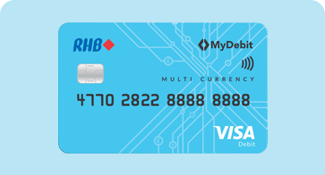 RHB Multi Currency Visa Debit Card