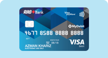 RHB Visa Debit Card (RM12 & RM8)