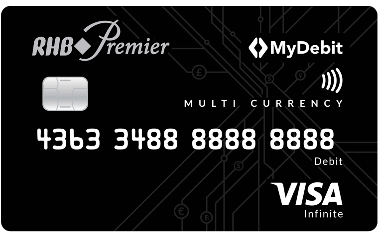 RHB Premier Multi Currency Visa Debit Card/- i