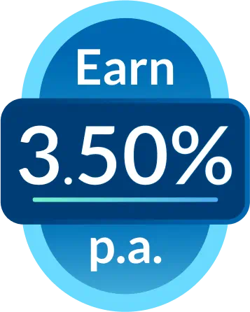 Earn 3.50% p.a.